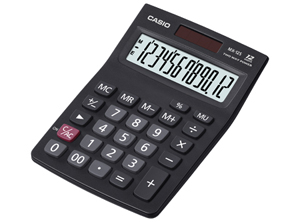  CALCULADORA BASICA ESCR/S CASIO MX-12  12 DIG 