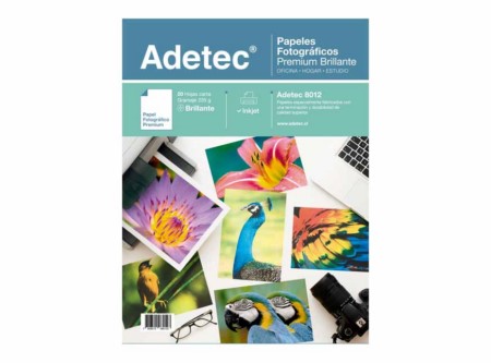  PAPEL FOTOG. CARTA 20 HJ.BRILL.PREM.235GR ADETEC 