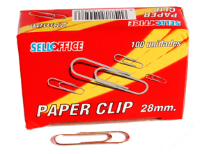  CLIPS METALICO PTA REDONDA  28MM X 100 UN SELLOF 