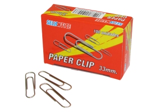  CLIPS METALICO PTA REDONDA  33MM X 100 UN 