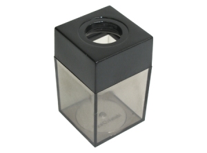  PORTACLIPS PLASTICO CUADRADO NEGRO MC-891 