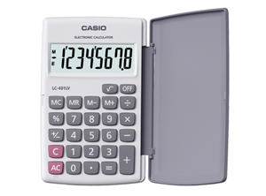  CALCULADORA BASICA BOLS. CASIO LC-401 8 DIG 