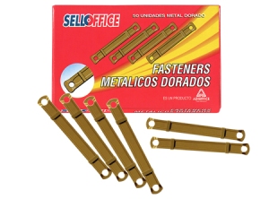  ACCOCLIPS FASTENER DORADO X 50 UN SELLOFFICE 