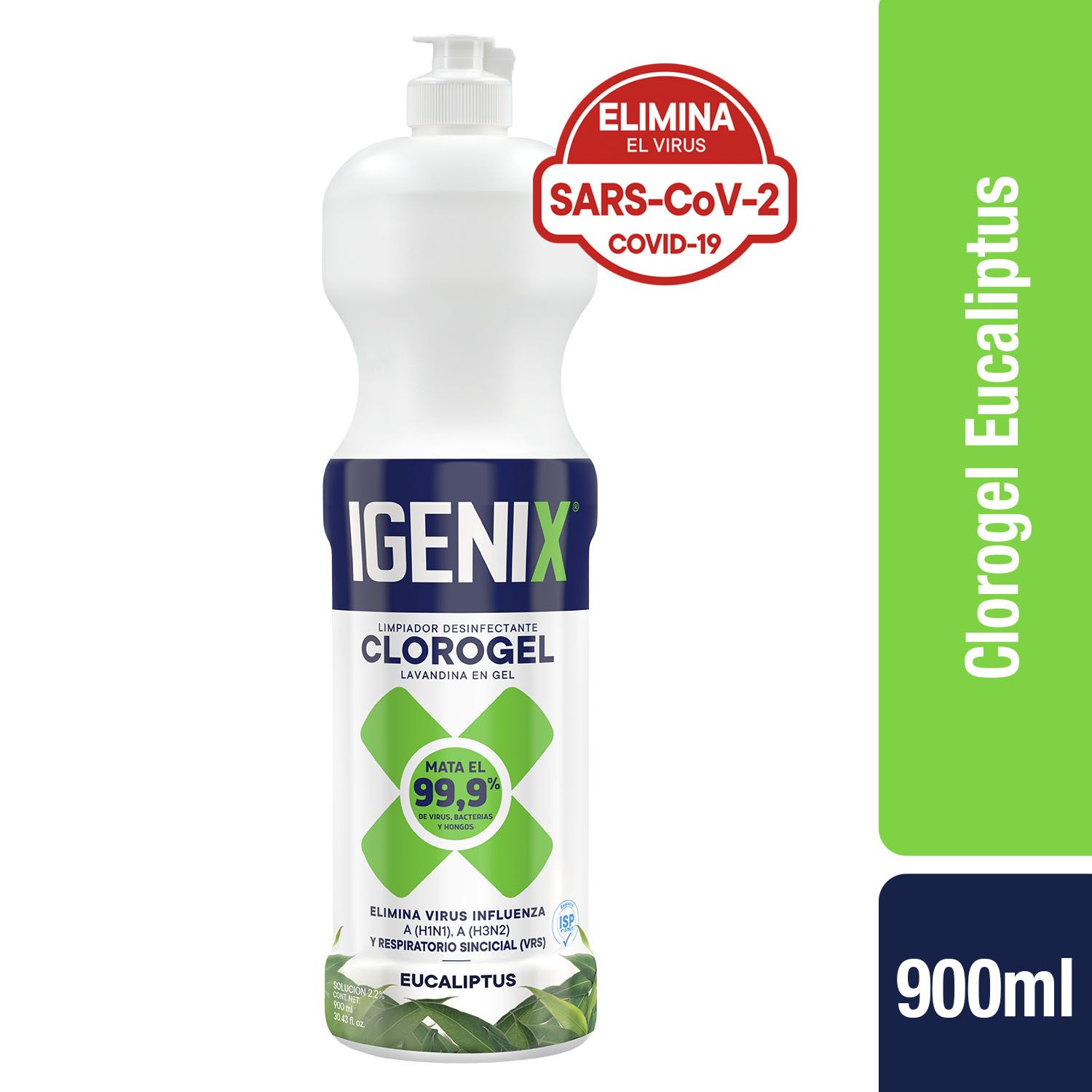  CLORO GEL  900 ML. IGENIX EUCALIPTUS 