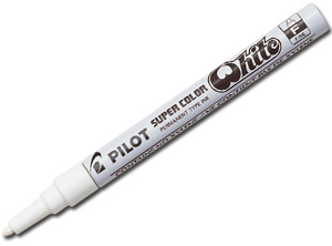  MARCADOR OLEO BLANCO PILOT SCW  1MM FINO 