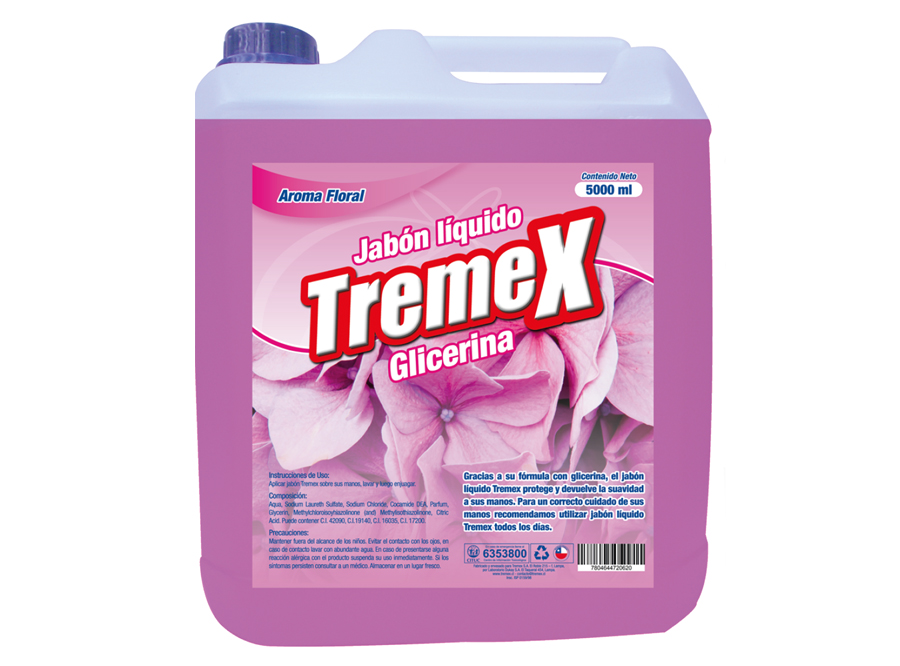  JABON LIQ. 5 LT. GLICERINA FLORAL TREMEX 