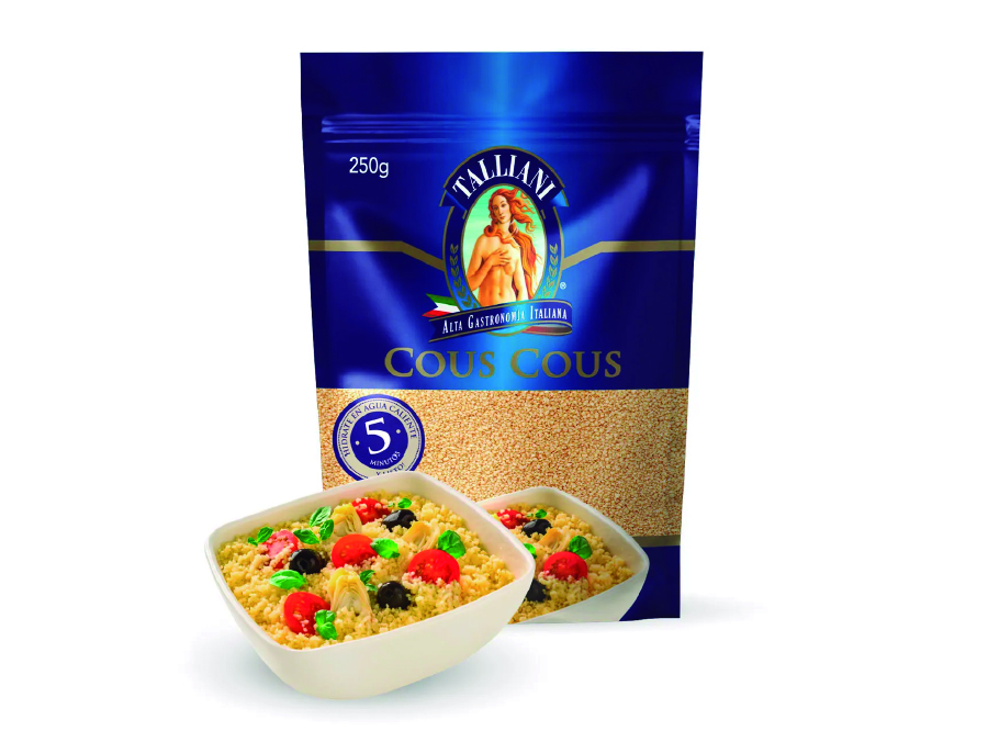  PASTA COUS COUS 250 GR TALLIANI BOLSA 