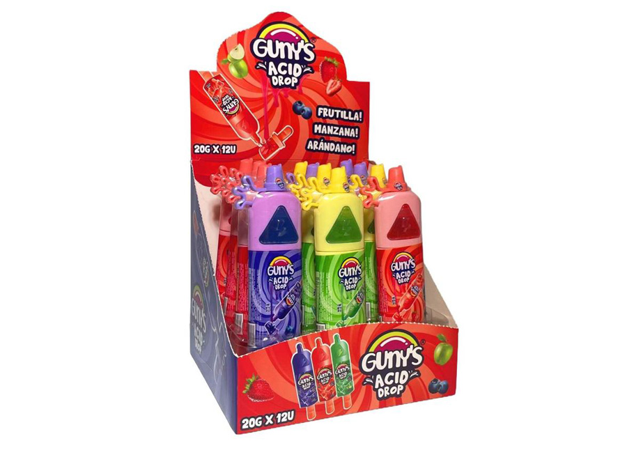  CARAMELO GUNYS ACID DROP 20 GR DISP X 12 UND 