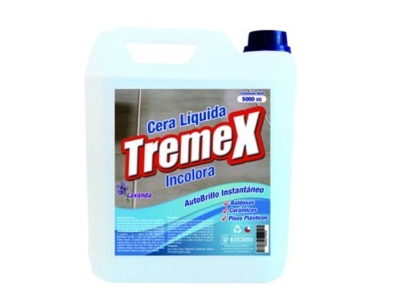  CERA LIQ.  5 LT. TREMEX AUTO BRILLO INCOLORA 