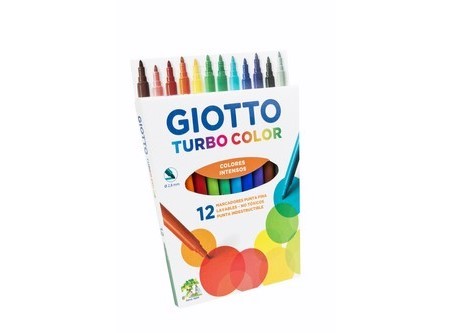  PLUMON ESCOLAR 12 COL.GIOTTO TURBO COLOR 