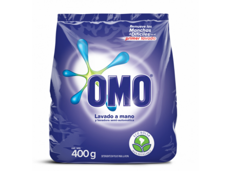  DETERGENTE POLVO  400 GR. OMO LAVADO A MANO 