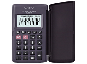  CALCULADORA BASICA BOLS. CASIO HL-820 8 DIG 