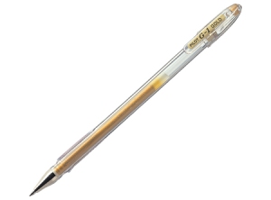  BOLIGRAFO GEL 0.7 DORADO RECARGABLE G-1 PILOT 