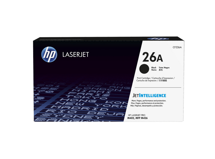  TONER HP CF226A (26A) NEGRO 3100 PAG. M402/M426 